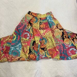 Vibrant Multicolor Women's Wide Leg Pants